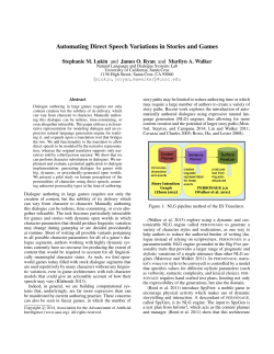 Automating Direct Speech Variations in Stories and Games