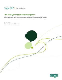 The Two Types of Business Intelligence