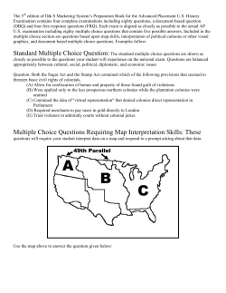 Standard Multiple Choice Question