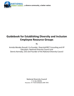 Guidebook for Establishing Diversity and