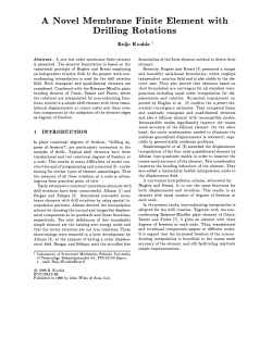A Novel Membrane Finite Element with Drilling Rotations