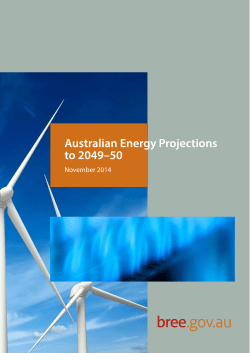 Australian energy projections to 2049–50 (PDF 1.5MB)