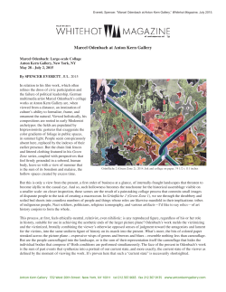 Marcel Odenbach at Anton Kern Gallery