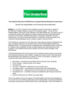 People for Bikes Grant to the Underline