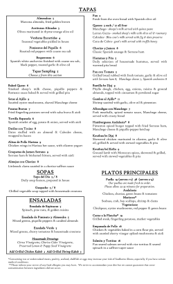 TAPAS - Andalusia