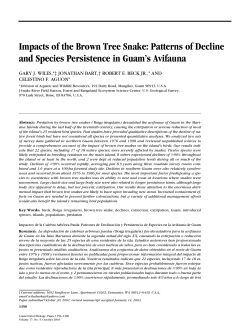 Impacts of the Brown Tree Snake: Patterns of Decline and Species