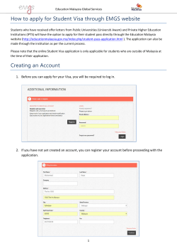 EMGS user guide - Education Malaysia Global Services