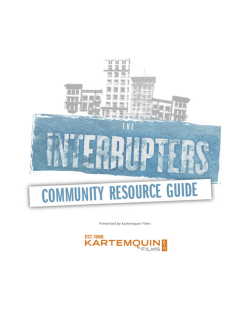 The Interrupters Community Resource Guide