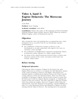 AV Notes that accompany Eugene Delacroix