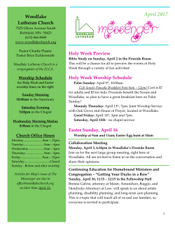 April 2017 - Woodlake Lutheran Church