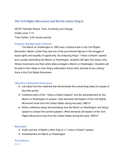 The Civil Rights Movement and Martin Luther King Jr.