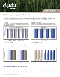 herbicide - Arysta LifeScience