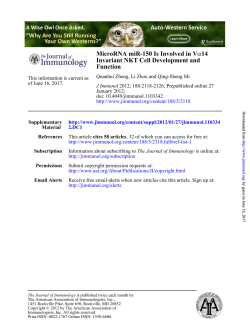 MicroRNA miR-150 Is Involved in V