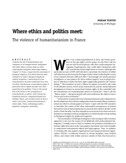 Ticktin_Where Ethics and Politics Meet