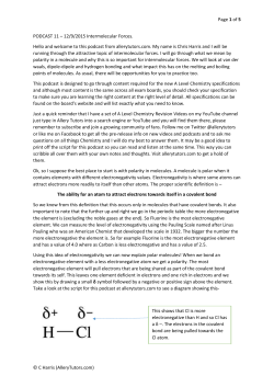 PODCAST 11 Intermolecular Forces
