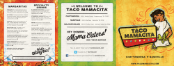 Printable Menu - Taco Mamacita