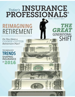 Today`s Insurance Professional, Fall 2016