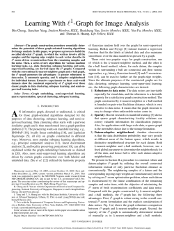 Learning With `1 -Graph for Image Analysis