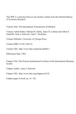 The Postwar Institutional Evolution of the International