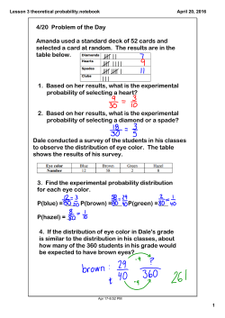 Lesson 3 theoretical probability.notebook