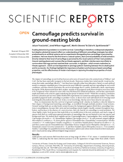 bird survival - Open Research Exeter