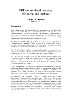 EDP Consolidated Inventory of sources and methods