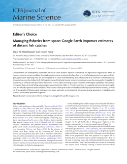 Managing fisheries from space: Google Earth improves estimates of
