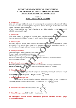 DEPARTMENT OF CHEMICAL ENGINEERING B