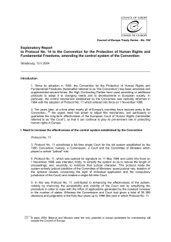 Explanatory Report - Coe
