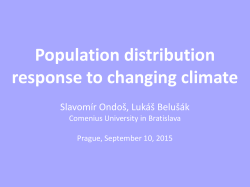 Population distribution response to changing climate
