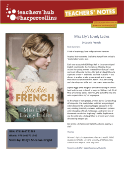 Miss Lily`s Lovely Ladies - Harper Collins Australia