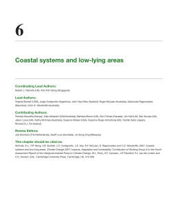 Coastal systems and low-lying areas