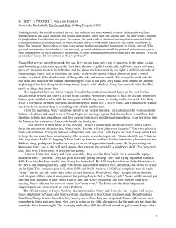 Arlie Hochschild, &ldquo;Joey`s Problem&rdquo;