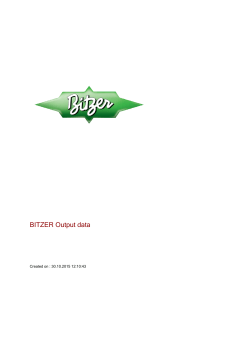 BITZER Output data