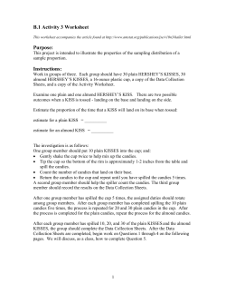 B.1 Activity 3 Worksheet Purpose: Instructions:
