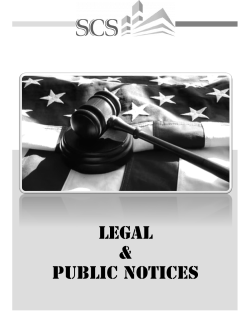 BANKRUPTCIES - Sierra Contractor`s Source