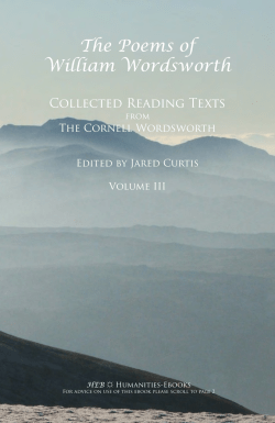 The Poems of William Wordsworth