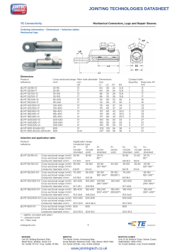 TE Connectivity Mechanical Connectors, Lugs and Repair Sleeves