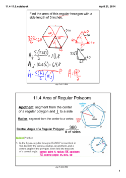 11.4 Area of Regular Polygons 360