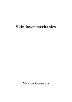 Skin layer mechanics - Materials Technology