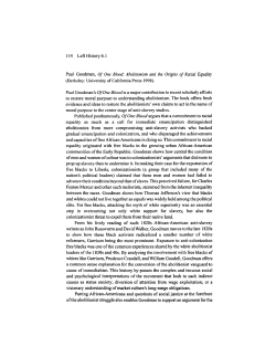 1 14 Left History 6.1 Paul Goodman, Of One Blood: Abolitionism and