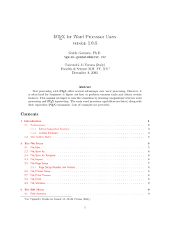 LATEX for Word Processor Users version 1.0.6