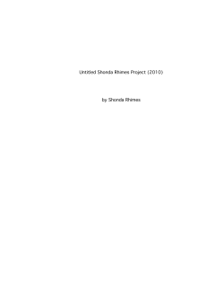 Untitled Shonda Rhimes Project (2010) by Shonda