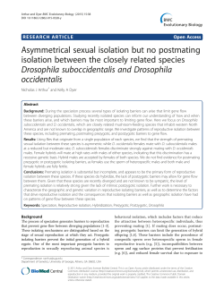 Asymmetrical sexual isolation but no postmating