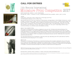 Miniature Print Competition 2017