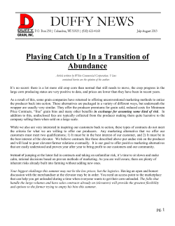 JULY-AUG 2015 - Duffy Grain, Inc.