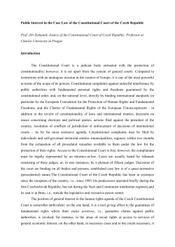 Public Interest in the Case Law