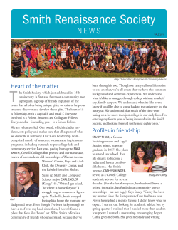 Fall 2015 - Smith Renaissance Society
