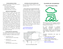 FLOODPLAIN AWARENESS City of Fountain Valley
