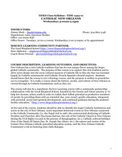 1395 Catholic New Orleans